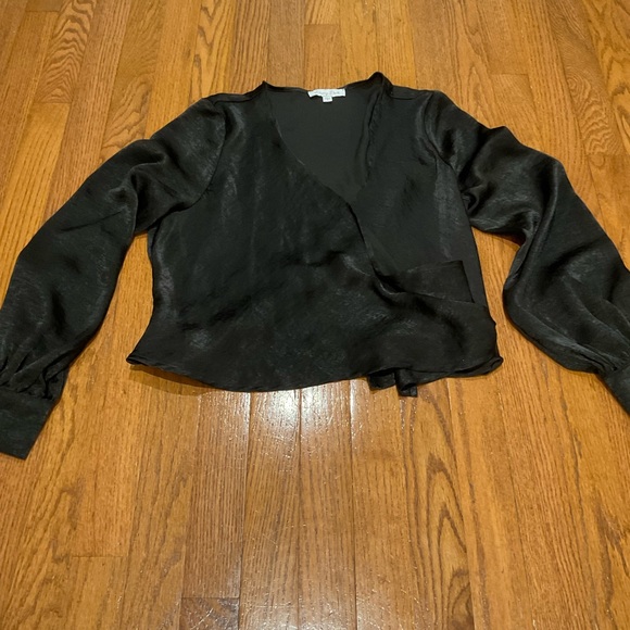 MENDOCINO BLACK SATIN TOP - Picture 9 of 15